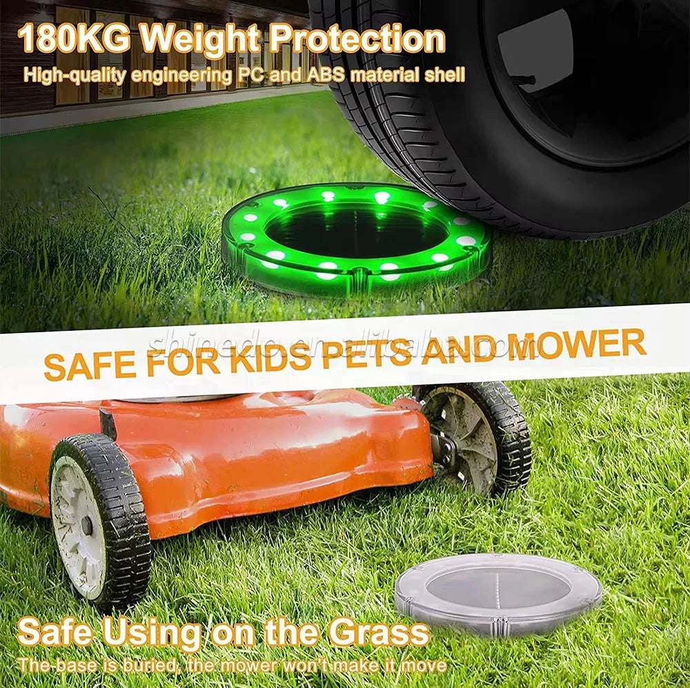 12LED Solar Ground Lights IP65 Waterproof Solar Light Outdoor Solar Garden Light For Yard Lawn Patio Deck Landscape Decor