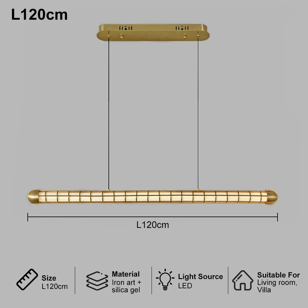 Modern Luxury LED Pendant Light for Living Room Villa Kitchen Island Table Round Iron Dining Hanging Chandelier Home Decor
