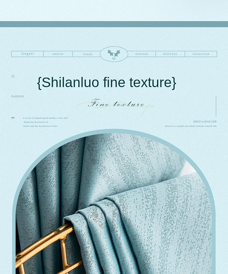 2025 Modern Light Luxury Fully Insulated Blackout Curtain Simple Sunscreen Bedroom Bay Window Curtains Soundproof Study Drapes