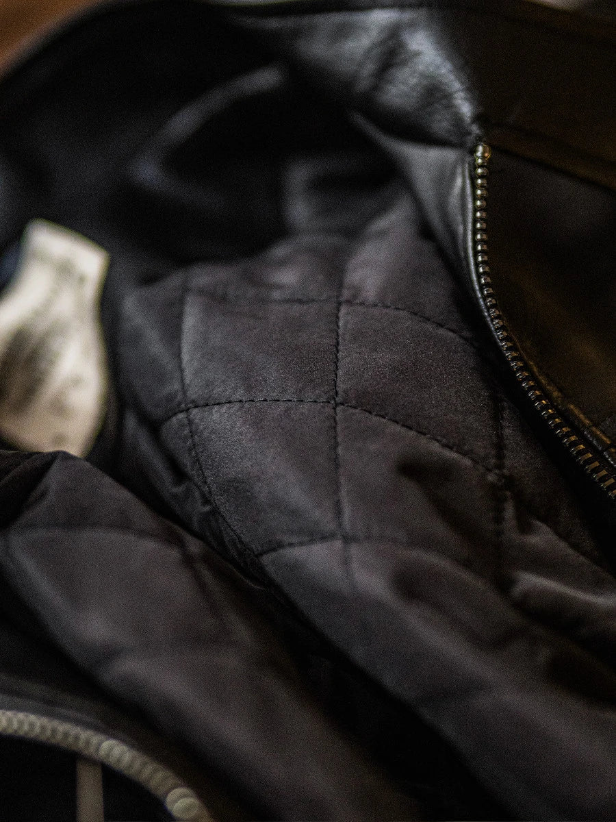 Vintage motorcycle leather jacket, men's leather jacket