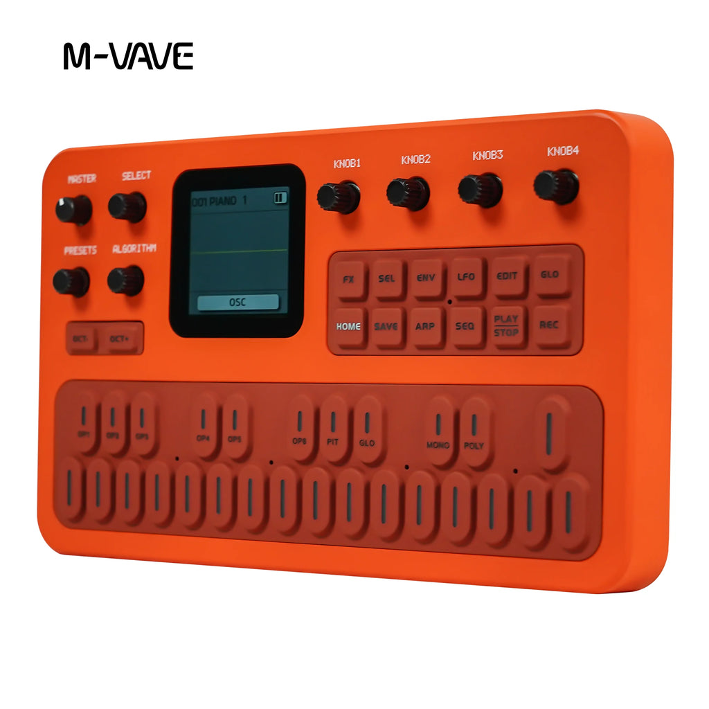 M-VAVE （SK15）FM-1 Digital Wave Synthesizer,LCD Screen, Multi Effects ARP Sequencer for Music Production