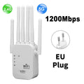 1200Mbps Wifi Repeater Dual Band 2.4G 5G Network Range Extender Signal Booster Amplifier 6Antenna Wireless WiFi Router