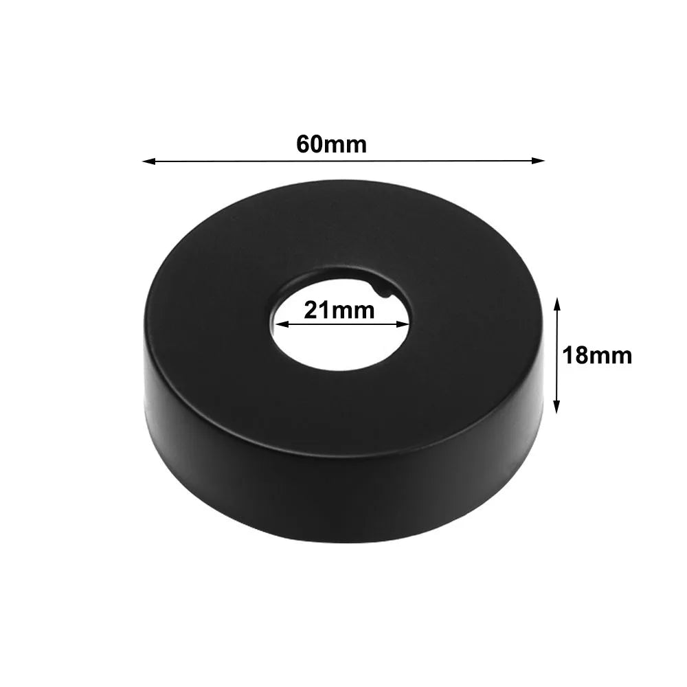Black Stainless Steel Shower Arm Flange Replacement Wall Split Flange Faucet Decorative Cover Kitchen Bathroom Accessories