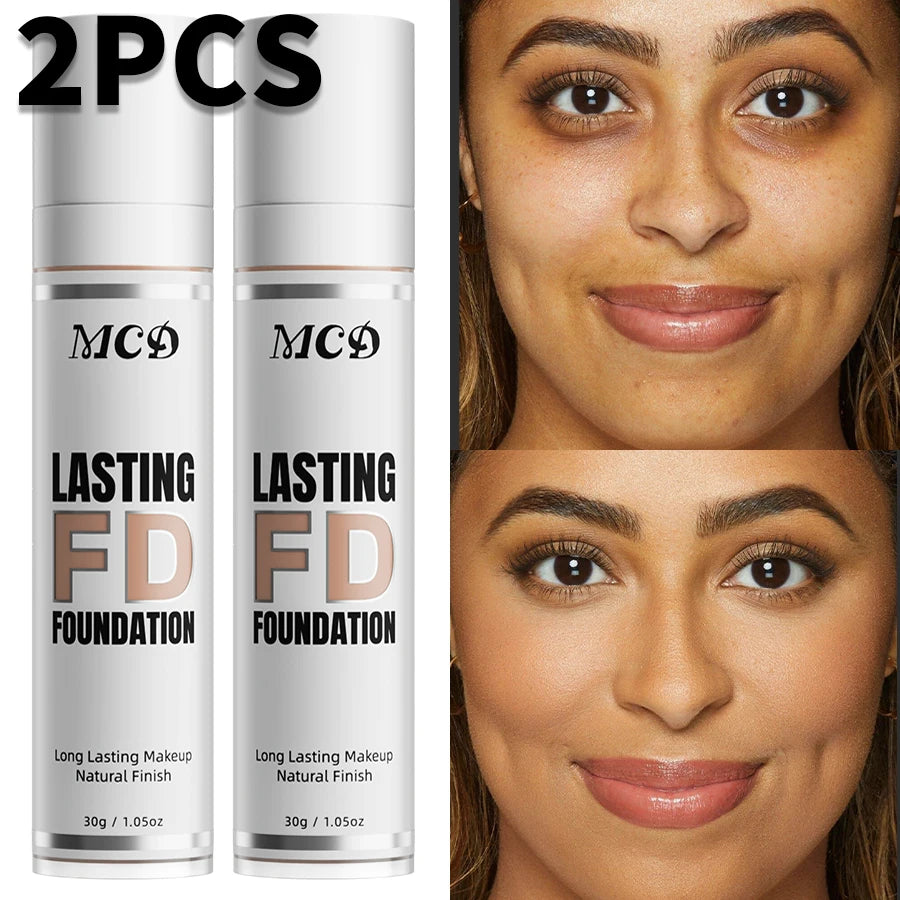 2pcs Shade Full Coverage Concealer 9 Color to Choose Liquid Foundation Makeup Natural High Coverage Base Makeup Cushion Foundation Cream Matte Face Makeup for Women Gifts Face Cosmetics Beauty