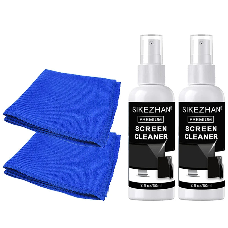 High Performance Screen Cleaning Kit for Computer Monitor and TV Display Dust Removal and Non-Streaking Spray 50ml SIKEZHAN