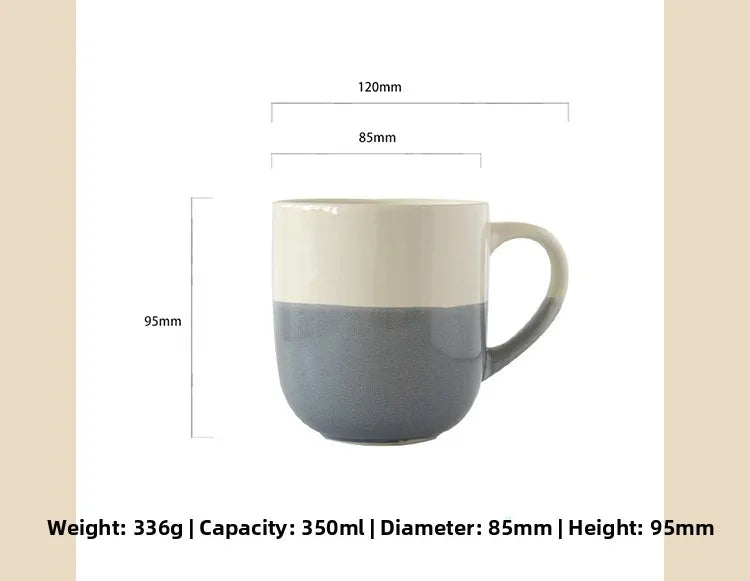 Simple Ceramic Coffee Mug Creative Color Collision Water Cup Home  Color Glaze Ceramic Cup Three Decades Home Goods