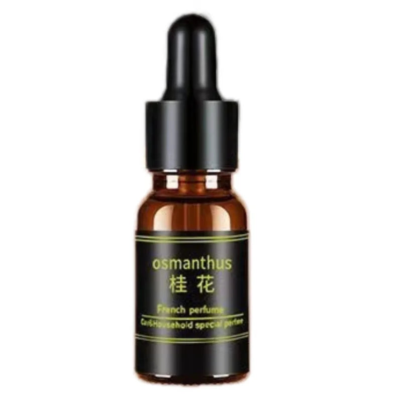 Car Air Freshener Essential Oil Refill Auto Perfume Diffuser Fragrance Dropper Bottle Long Lasting Scent Lemon Cologne Osmanthus