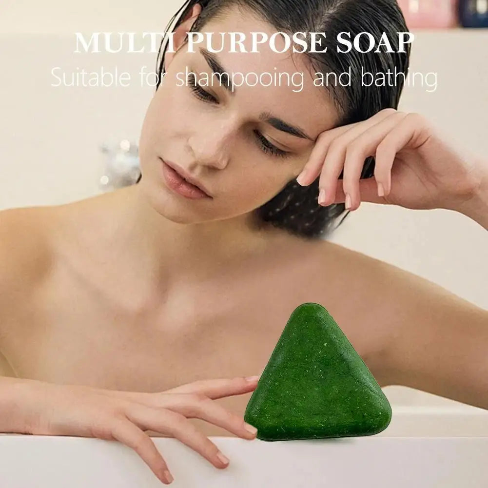 Usman cypress leaf shampoo bar Cypress Leaf Polygonatum Herbal Plant Extract Refreshing Clean Oil Control 120g