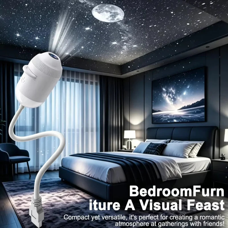 New Usb Star Sky Projector Light Romantic Galaxy Ambience Lamp Car Interior Decor Bedroom Night Light Starry Projection Lamp