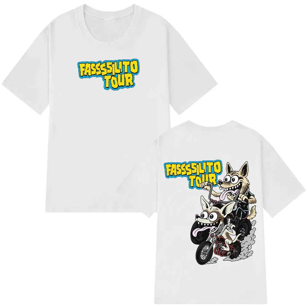 Rapper Lucho Rk La Pantera Ta Facil Album 2025 Fashion Print T-shirt Men Women Hip-hop T-shirts Loose Casual Cotton T-shirts