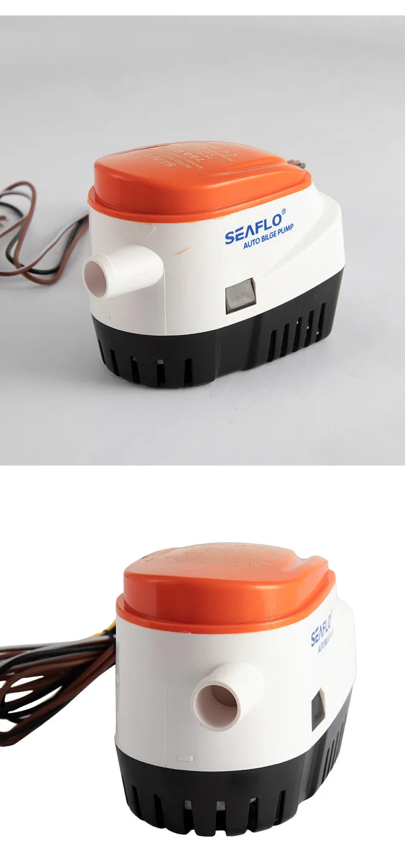 12V/24V DC Automatic Bilge Pump Submersible Marine Boat Pump for RV Yacht - Auto Water Pump