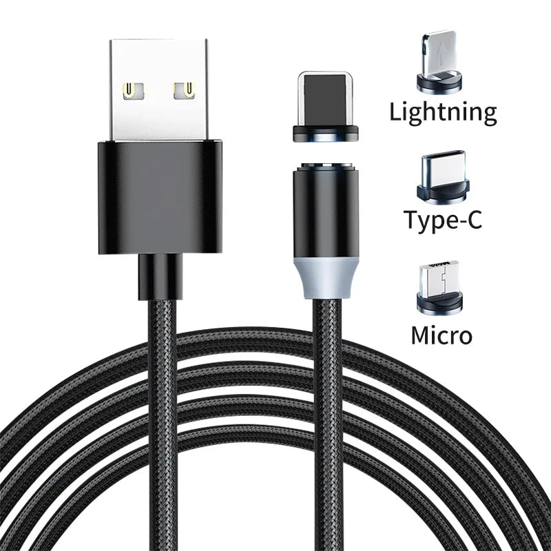 2022 New Round Magnetic Cable plug Type C Micro USB C Plugs Fast Charging Phone Microusb Type-C Magnet Charger Plug