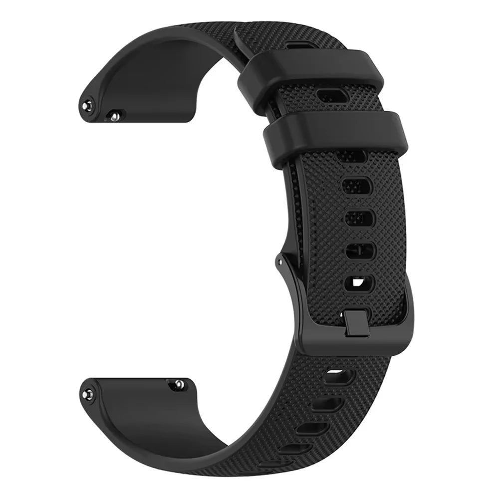 Silicone Strap 20mm For Garmin Forerunner 645 165 245 245M/Vivoactive 5 3 Wristband Bracelet For For Garmin Venu SQ SQ2 Band