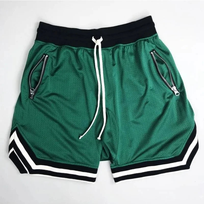 2026 NEW Summer Basketball Men Loose Sport Shorts Quick Drying Mesh Sports Five-point Pants Oversized Sports Shorts