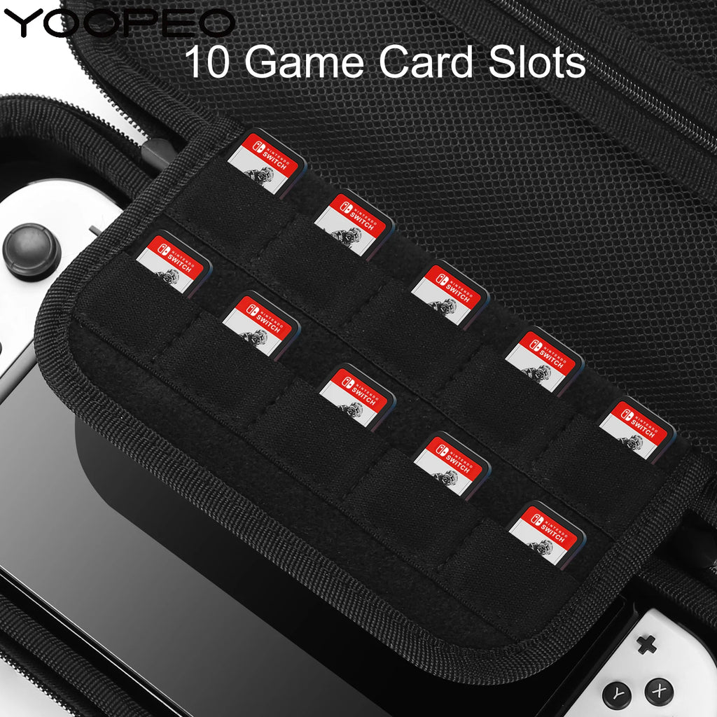 YOOPEO Original Portable Carrying Case For Retroflag Handheld Controller 10 Game Card Storage Bag for Hori Split Pad Gamepad Box