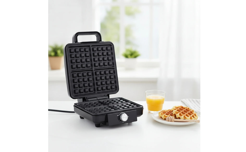 Electric Waffle Maker Nonstick Waffle Maker with Non-Stick Plates for Breakfast, Brunch