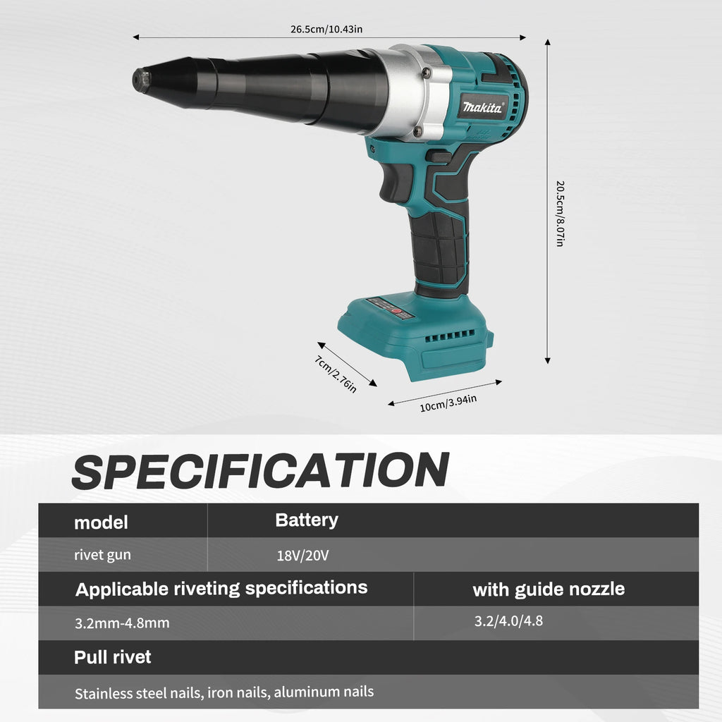Makita Riveting Gun with Overheat Protection and Durable Construction for Long-Lasting Performance tools