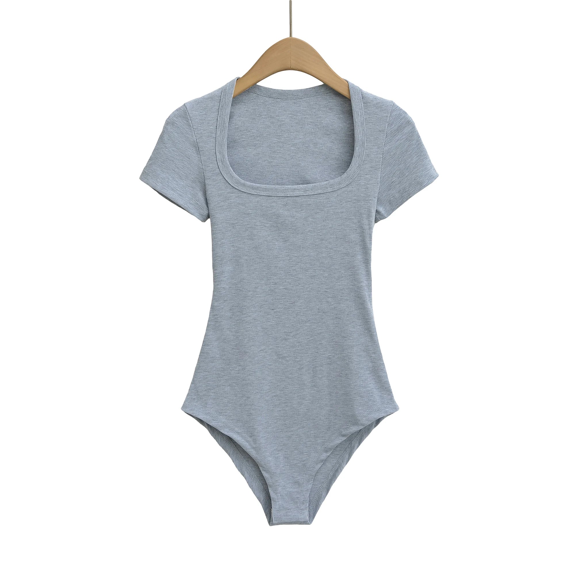 Slim Short Sleeve Women's Sexy Clothing Retro Jumpsuit Pullover Bodysuit Top Sexy Bodysuit