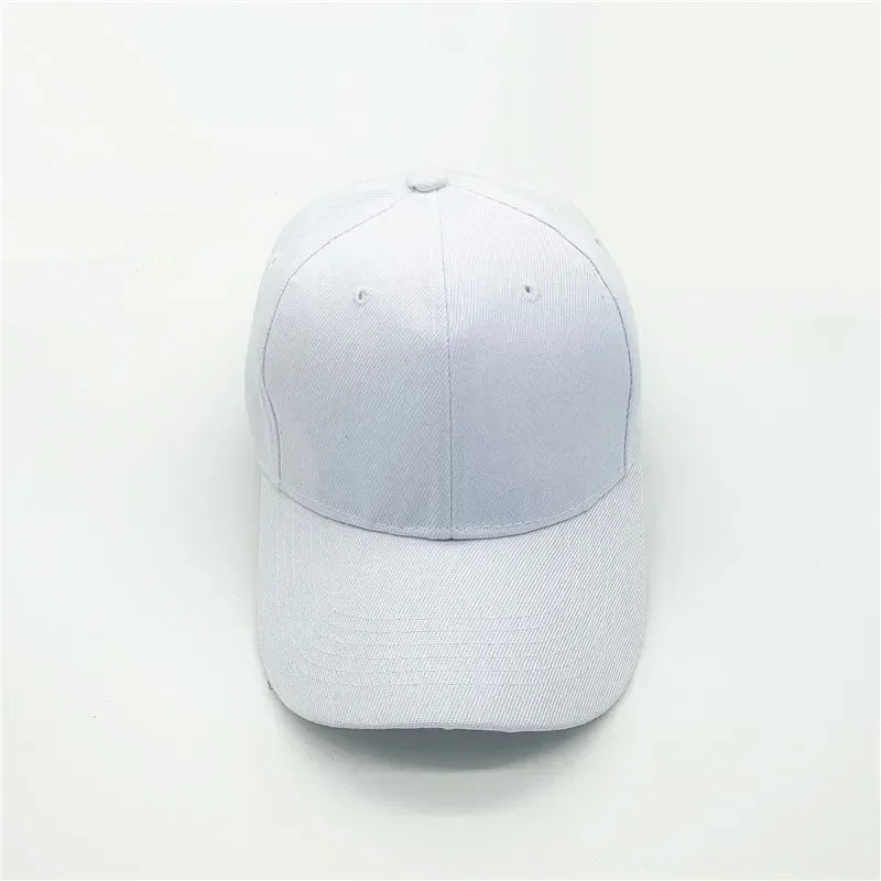 Adult solid acrylic baseball cap Curved visor hats Men women casual plain trucker cap Adjustable sun hats casquette  Dad hats