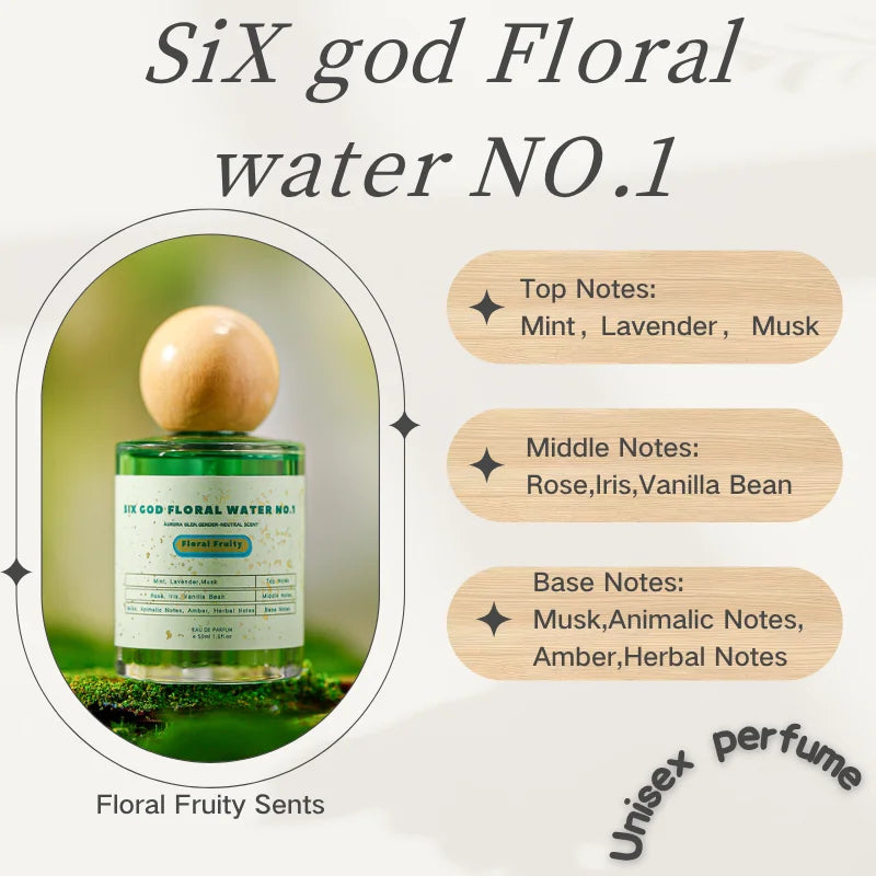 Fresh Herbal Scented Perfume Garden Perfume for Women - Floral Fruity Fragrance Long-Lasting and Elegant Perfumes Mujer 50ml