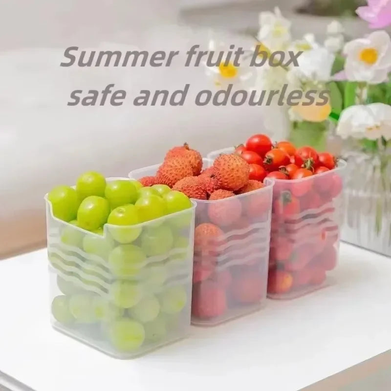 Kitchen Fridge Organiser Convenient sorting storage for vegetables, fruits and food storage boxes