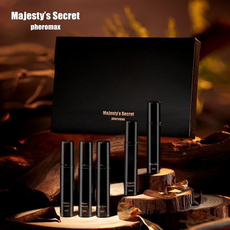 Men's Perfume Set Box of 5 Sticks Contains Different Scents of 2ml Each