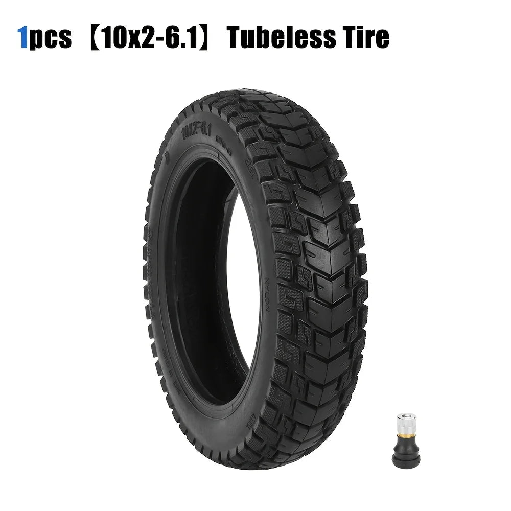 10x2-6.1 Off-road Tubeless Tire for Xiaomi M365/Pro 2/1S/Mi3 Scooter Modified 10*2-6.1Outer Tire Accessories Parts