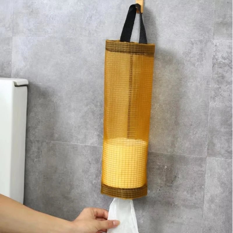 Kitchen Organizer Garbage Bag Storage Basket Garbage Organizer Plastic Bag Holder Garbage Collection Storage Kitchen Accessories