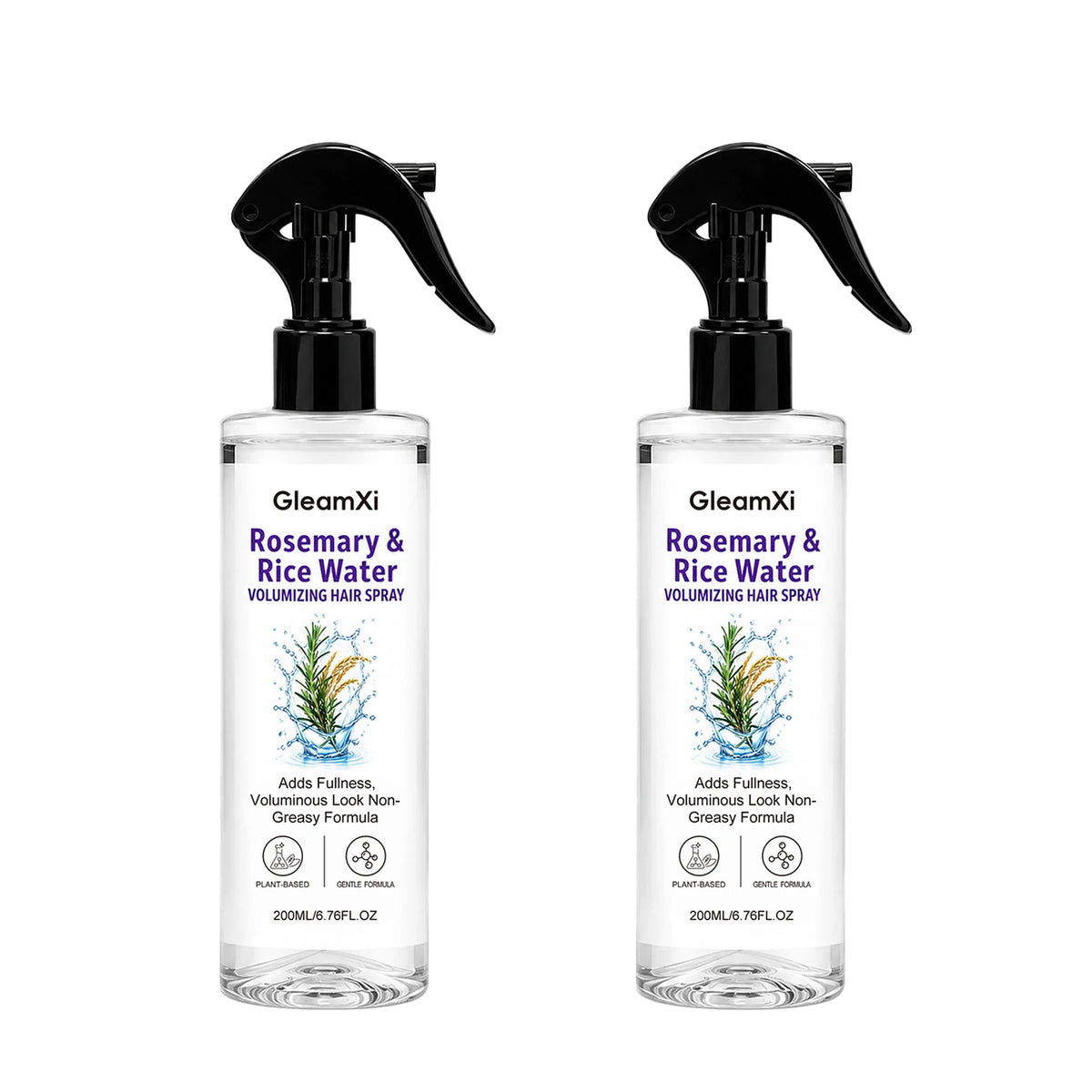 Rosemary & Rice Water Hair Spray 100%natural extracts lightweight & non-greasy Leaves hair softer smoother and healthier-looking