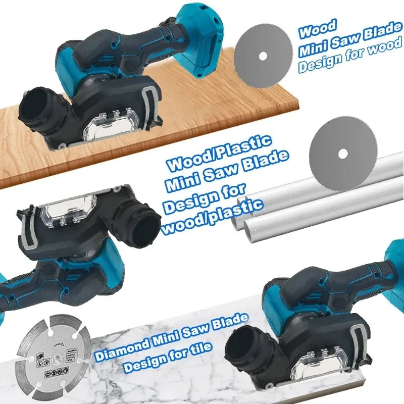 Makita  For 18V Battery Cordless Electric 3 Inch  Angle Grinder 19500RPM  Cut Off Tool Tile Cutter for Wood Tile Plastic Tool