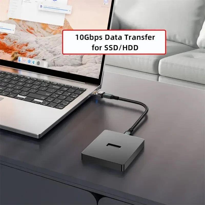 4Pcs USB to USB C Adapter USB Type C Female to USB Adapter, Type-C Male to USB-A Female Adapter 10Gbps  OTG Fast Charging