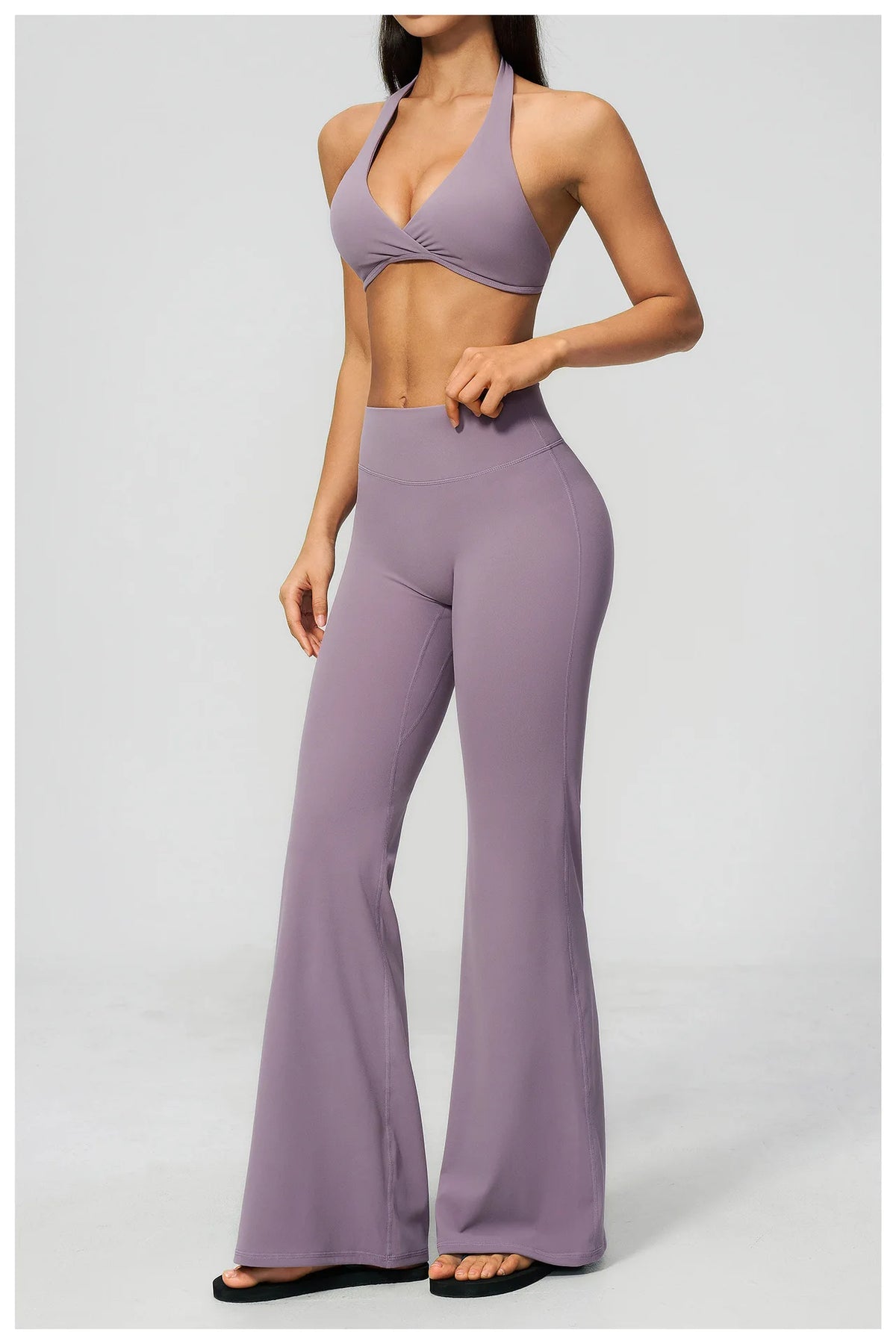 Women Tracksuits 2PCS Yoga Suit Gym Outfits Workout Clothing Deep V Workout Bra High Waist Butt Lift Pants Outdoors Sports Set