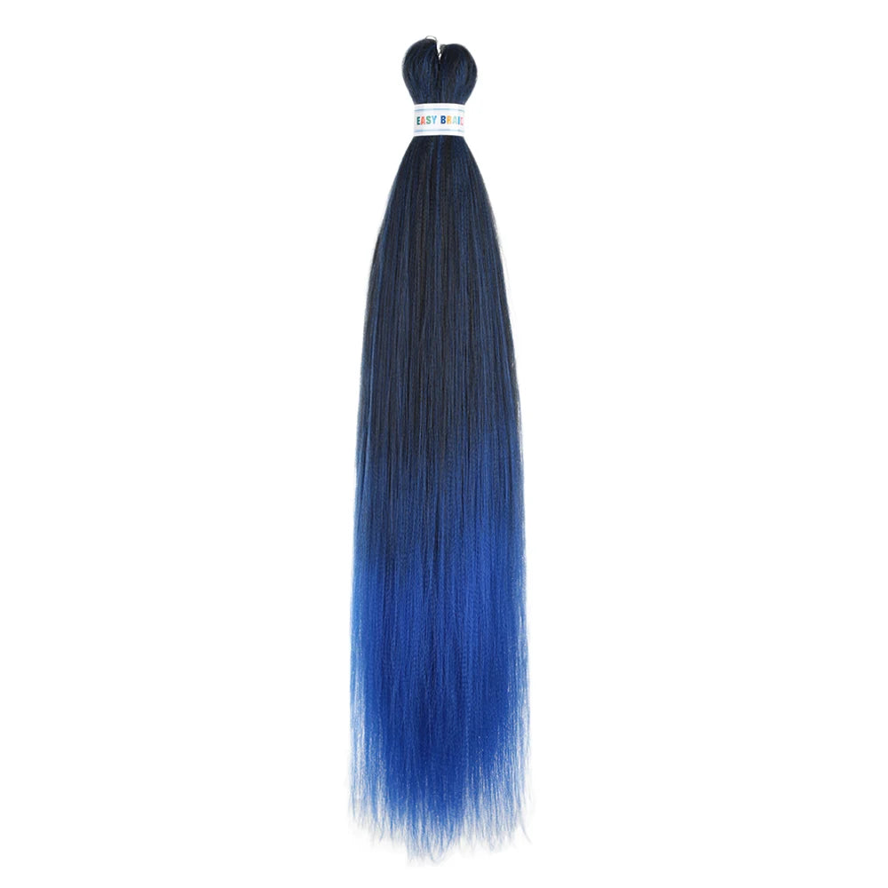 Ombre Kanekalon Braiding Hair Extensions Pre Stretched 26 Inch Synthetic Hair for Afro Jumbo Box Braids Natural Looking