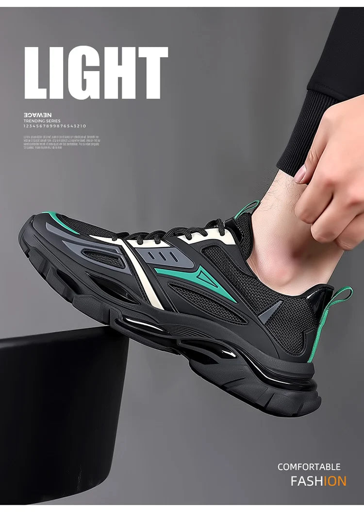 Luxury Designer Men's Sneakers Casual Platform Fashion Blade Loafers Running Shoes Male Tenis