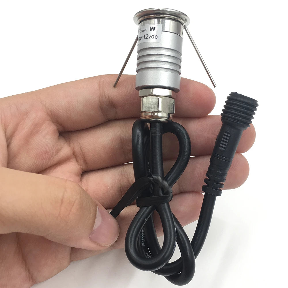 LED Deck Light Outdoor IP67 Waterproof 12V Recessed Garden Underground Lamp Path Spotlight Stairs Lights with Driver AC110-220V