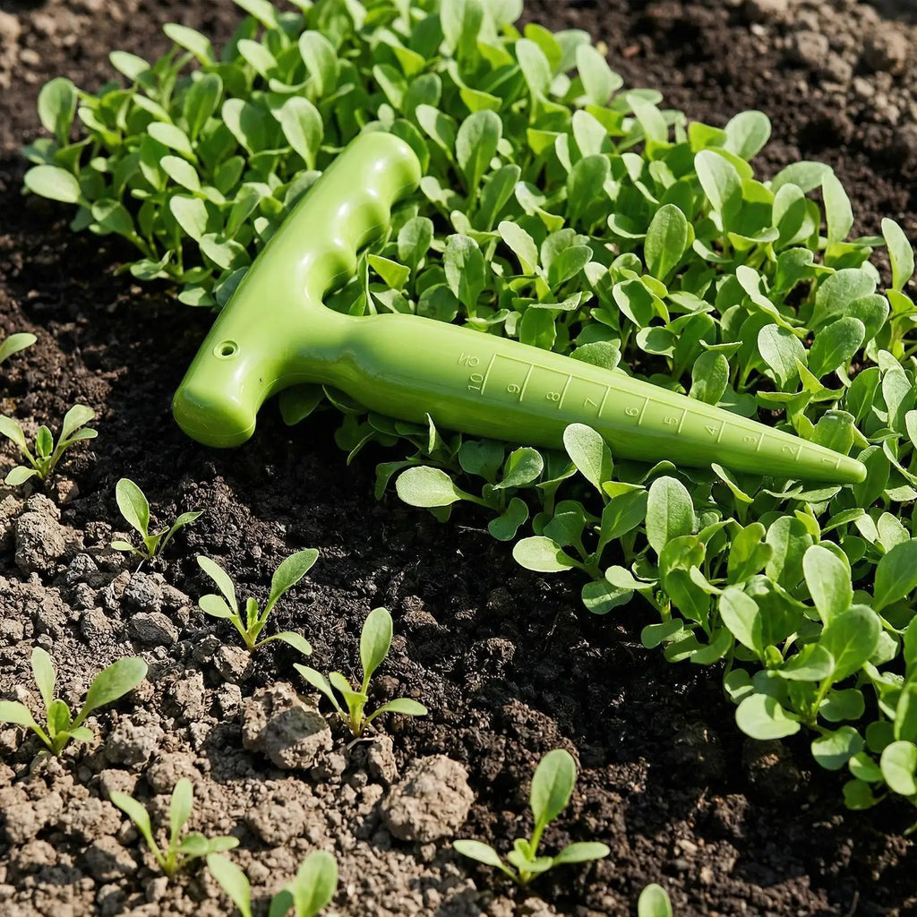 Ergonomic Dibbler Gardening Tool Multi-Purpose Plant Hole Digger For Cucumbers Tomatoes, Transplanting Potting Garden Yard