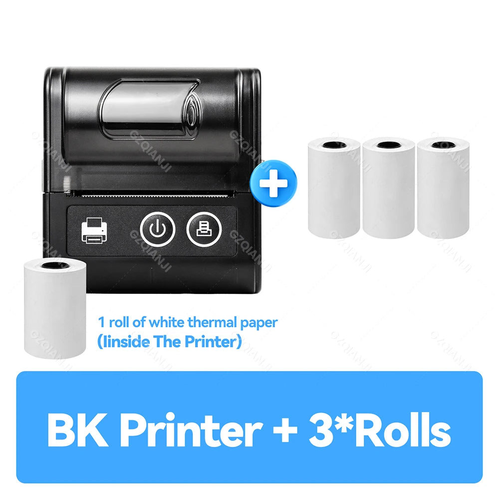 Mini Bluetooth Thermal Printer Wireless Protable 58mm Receipt Bill POS Printer Loyverse POS Free App on Android Small Business