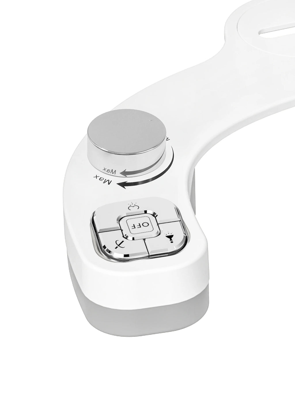 SAMODRA Button Bidet - Non-ElectricSelf  Cleaning Dual Nozzle (Frontal and Rear Wash) Fresh Water Bidet Toilet Seat Attachment