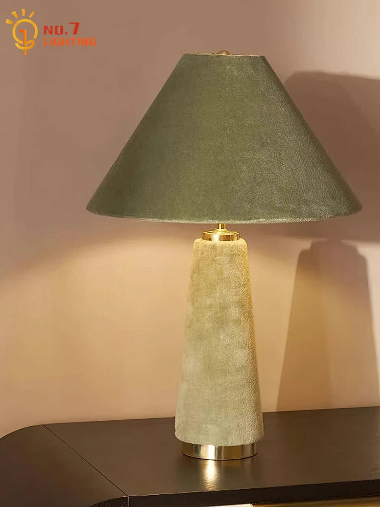 Atmosphere Cotton Velvet Fabric Art Decorative Floor Lamp LED E27 Modern Light Fixtures Villa Living Room Bedroom Study Bedside