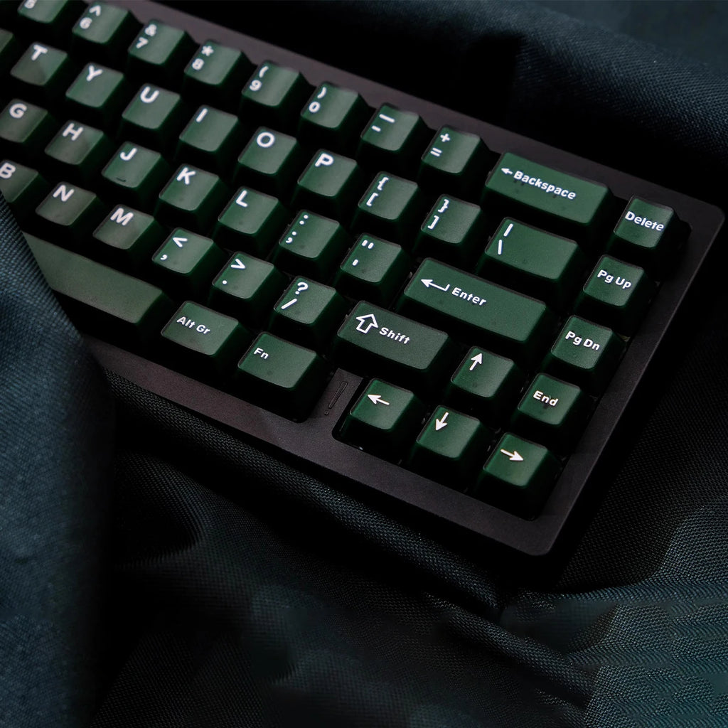 114 Keys Emerald Green Semi Transparent Keycaps Double Shot ABS Keycaps Cherry Profile for Gateron MX Switches Gamer Keyboard