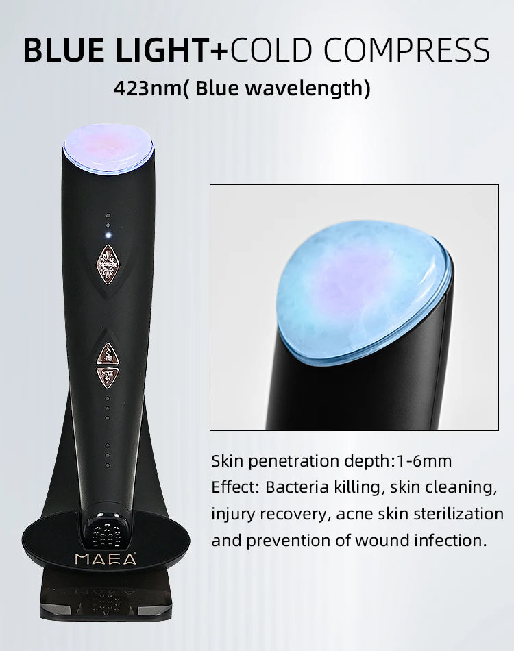 Lesen beauty Multifunction Skin care Device Pro Hot Compress Skin Care LED Light Therapy EMS Face Lifting Beauty Massager beauty