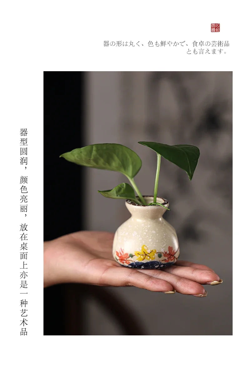 Japanese Retro Toothpick Box Home Toothpick Cotton Swabs Jar Ceramic Pot Glass Dust Cover Modern Exquisite Decoration Modern