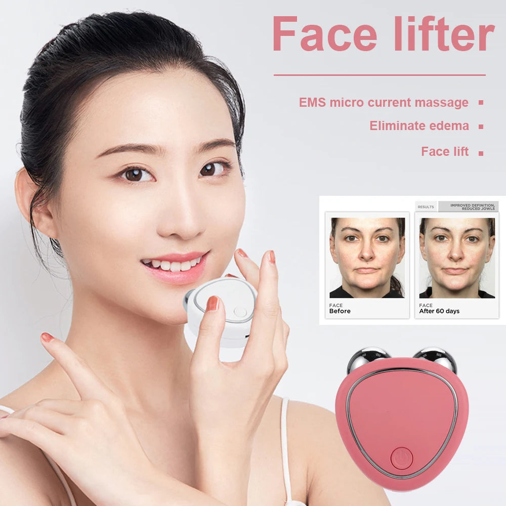 Facial Massager For Face Massager Face Lifting Microcurrent Roller Massager Facial Microcurrent Device Massage Face Lift Machine