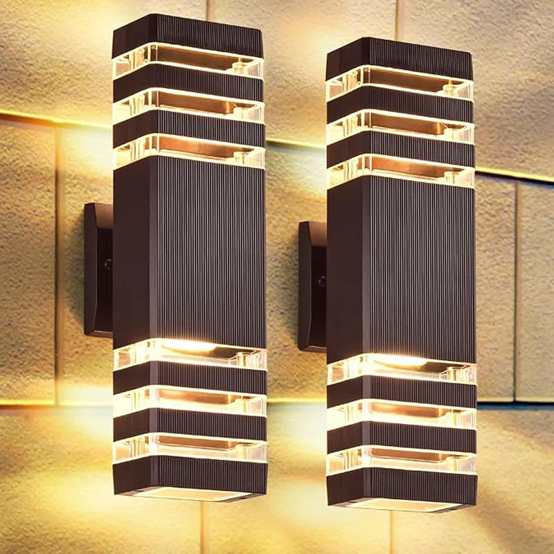 Outdoor LED Wall Lights E27 Up Down Exterior Wall Sconce IP65 Waterproof Led Sconce Lamp for Porch Front Door Garden Wall Lamp