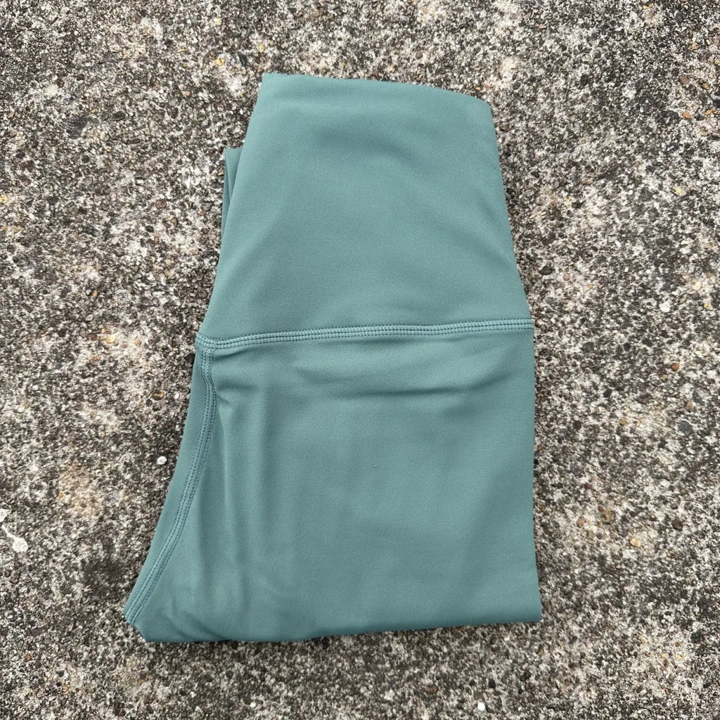 Solid Color Back Waist Pocket High Waist Fitness Yoga Legging soft Women Sport Pant Tight Butter Athletic Gym Ankle-Length Pants