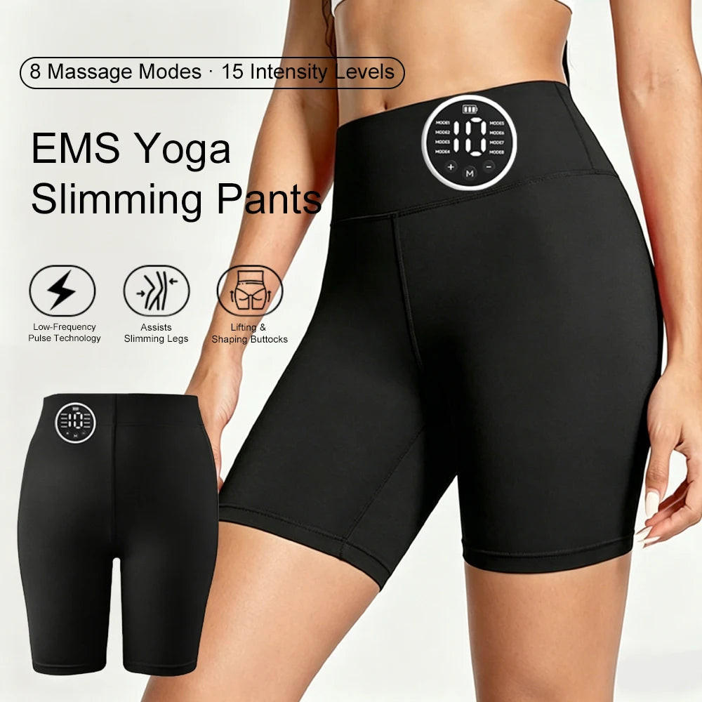 Ems Hip Lifting Intelligent Yoga Power Pants Ems Micro Current Pulse Massager Muscle Stimulation Slimming Shaping Buttocks Tools