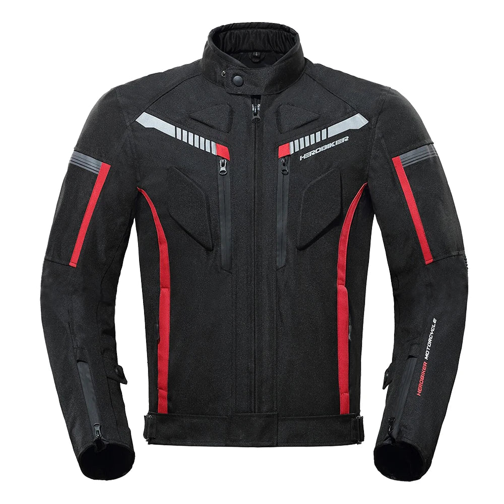 Men Waterproof Motorcycle Jacket Night High Visible Motorbike Racing Jacket Motorcycle Pants Moto Clothing With EVA Protection