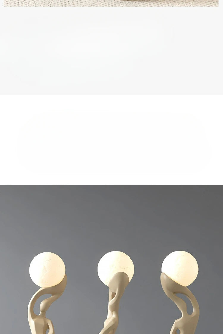 Artistic Lady Floor Lamp Moon Color Lighttapping Adjustable USB Charging Home Living Room TV Cabinet Sofa Side Floor Lamp