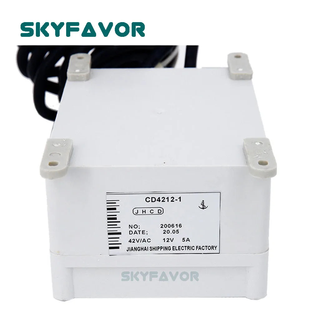 Professional On Boat Lifeboat battery charger Vessel waterproof automatic 42Vac to 12Vdc 5A Marine Lifeboat ship battery charger