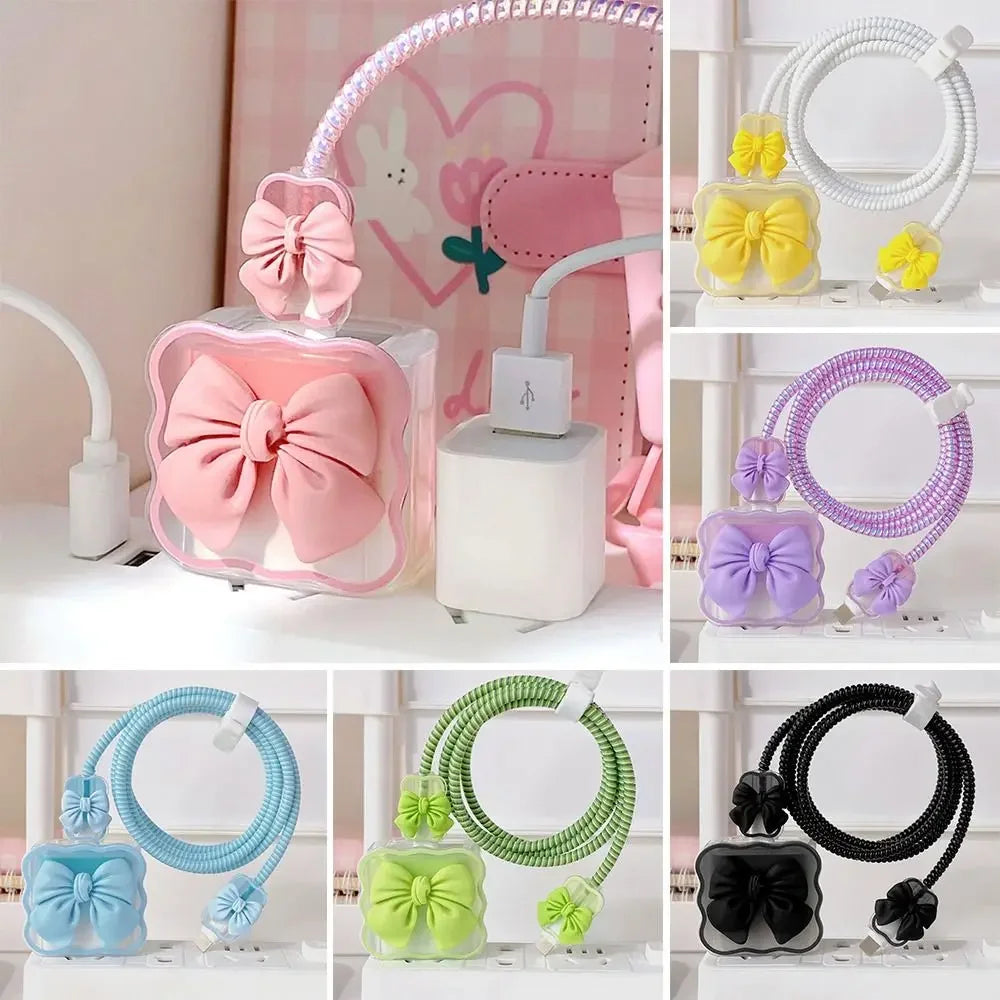 1pc Cable Protector Winder Charger Cover for IPhone 15 14 13 11 18W 20W Data Cord Organizer Anti Break Management Sleeve Kit